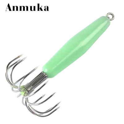 吹筒荧光路亚饵海夜钓锚鱿鱼钩