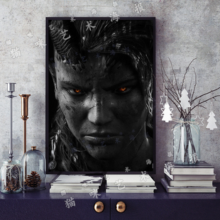 博德之门3卡菈克Karlach帆布打印金属框架海报装饰画家居游戏