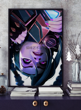 金克丝Jinx爆爆英雄联盟双城之战2Arcane Season 2电影海报游戏