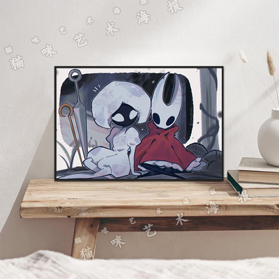 空洞骑士丝之歌游戏Hollow Knight: Silksong帆布打印海报装饰画