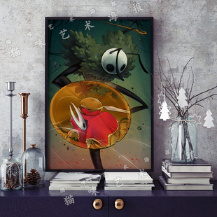 空洞骑士丝之歌游戏Hollow Knight: Silksong帆布打印海报装饰画