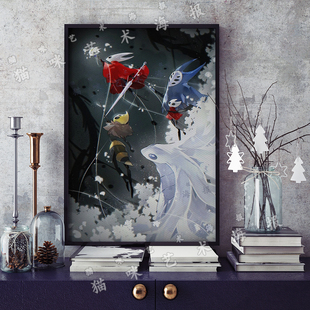 空洞骑士丝之歌游戏Hollow Knight: Silksong帆布打印海报装饰画