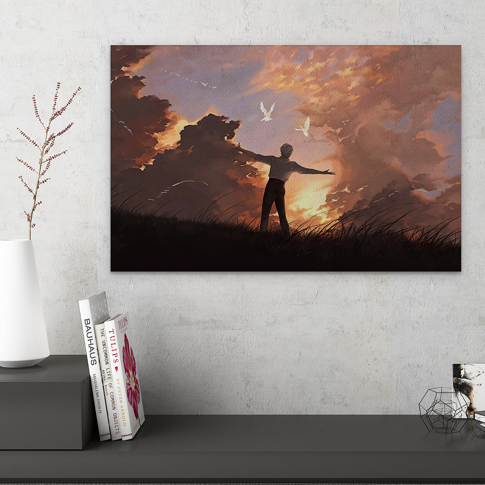 博德之门3阿斯代伦Astarion帆布打印金属框架海报装饰画家居游戏