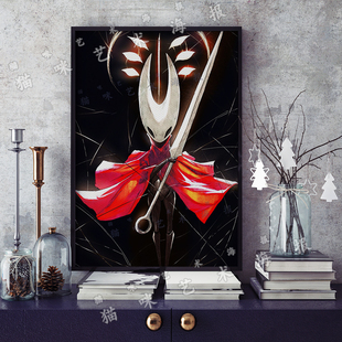 空洞骑士丝之歌游戏Hollow Knight: Silksong帆布打印海报装饰画