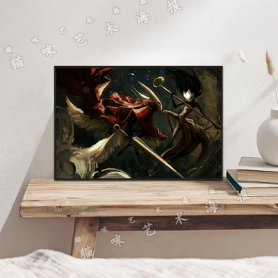 空洞骑士丝之歌游戏Hollow Knight: Silksong帆布打印海报装饰画