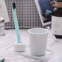 日式陶瓷漱口刷牙杯子简约家用牙缸牙膏男女情侣牙刷盒儿童陶瓷杯