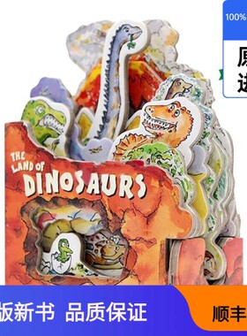 【现货进口原版】英文原版 Mini House: The Land Of Dinosaurs 迷你屋系列：恐龙 英文版 进口英语原版书籍Lippman, Peter出版社9