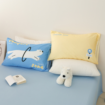 可爱款棉原创设计全棉枕套