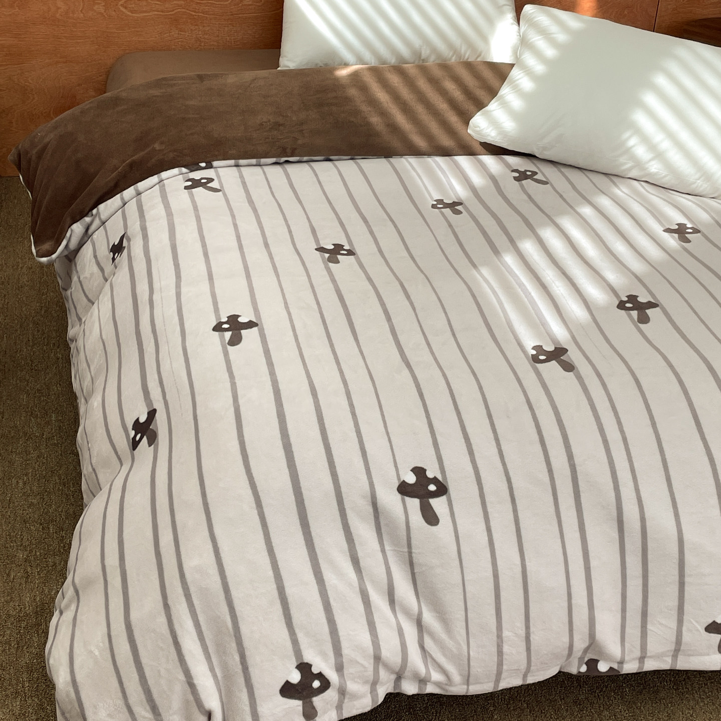 蘑菇木木 可爱中古原创奶油绒被套被芯罩单件双人秋冬加厚毛绒暖,床上用品,被套,淘宝优惠券,粉丝福利购,淘宝优惠卷