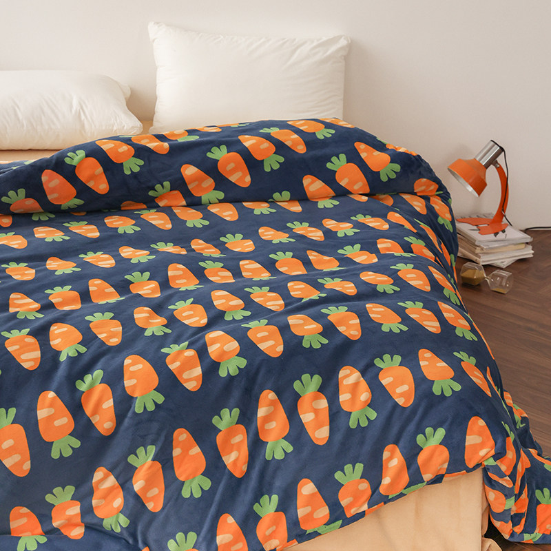 奇妙萝卜田 原创可爱插画奶油绒被套被罩加绒加厚保暖冬季可定制,床上用品,被套,淘宝优惠券,粉丝福利购,淘宝优惠卷
