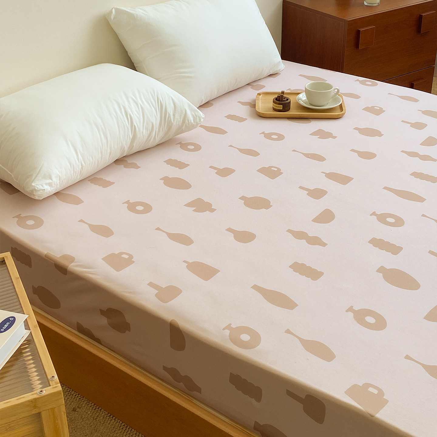 美梦罐罐 原创温柔简约60支全棉床单床笠A类针织棉单件日系氛围感