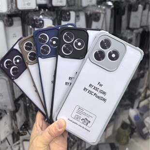 适用外贸华为Honor TM四角护盾防摔手机壳荣耀X9D X6C 亚克力二合一保护套 X5C X7C 荣耀X8D Smart 400 X7D