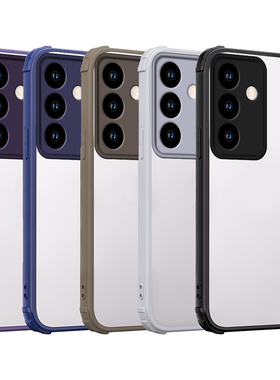 适用三星Galaxy A37 A57 A17 A07 A06 TM四角护盾手机壳 A16 A26 A36 A55 M55 M56 PC磨砂二合一保护套批发