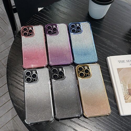 适用外贸OPPO Reno15 15pro 15F 14F  A5 pro F29四角防摔闪粉电镀手机壳A80 A60 A54 A79闪粉防摔保护套批发