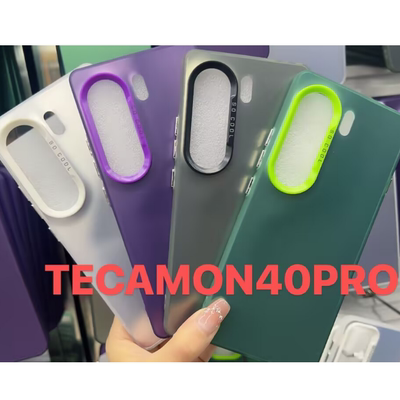 适用传音Tecno Camon40 Camon40Pro 彩银手机壳Camon30 30S镭射imd壳 Camon40 Premier纯色磨砂肤感套批发