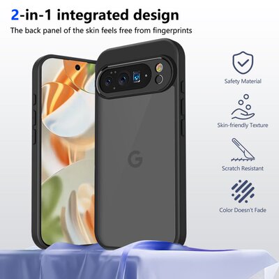 适用适用谷歌10A 10PRO XL 肤感手机壳Pixel 10A 谷歌10Pro 肤感二合一手机壳Google Pixel 9A透黑肤感保护套