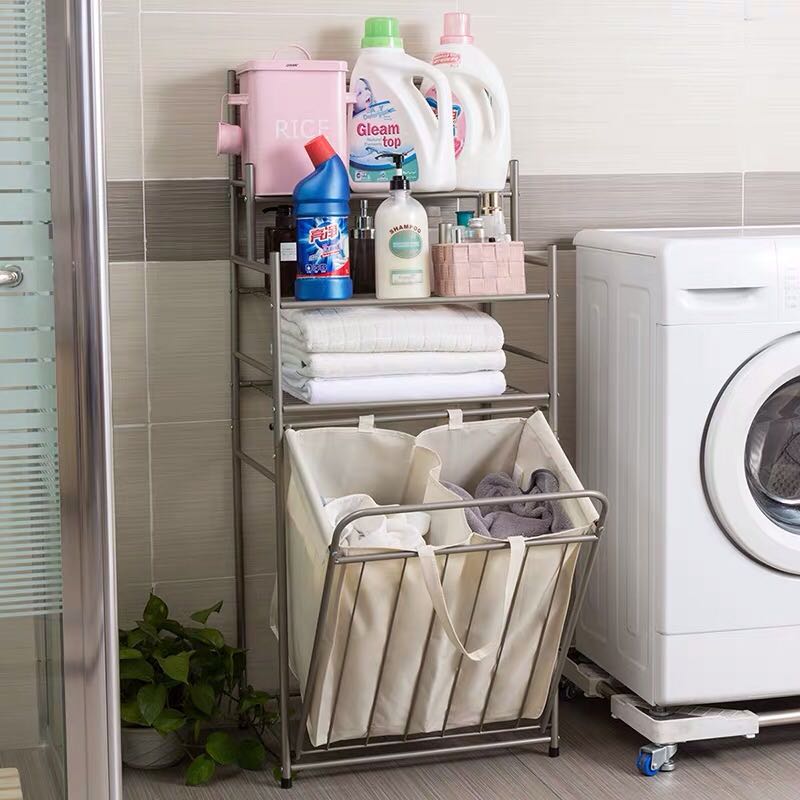 加大版家用脏衣篮置物架