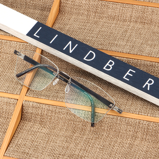 Lindberg林德伯格眼镜架男商务2323超轻纯钛眼镜架