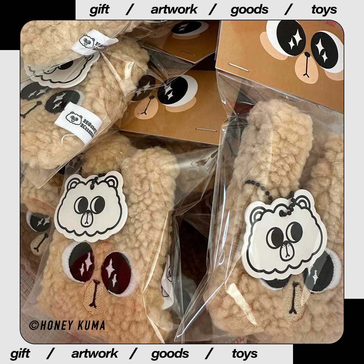 honey kuma哈尼熊原创挂件适用苹果耳机包AirPods保护套零钱包,服饰配件/皮带/帽子/围巾,包挂件,淘宝优惠券,粉丝福利购,淘宝优惠卷