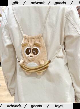 HONEY KUMA蜂蜜小熊原创小众设计束口包手机包抽绳包双肩背小包