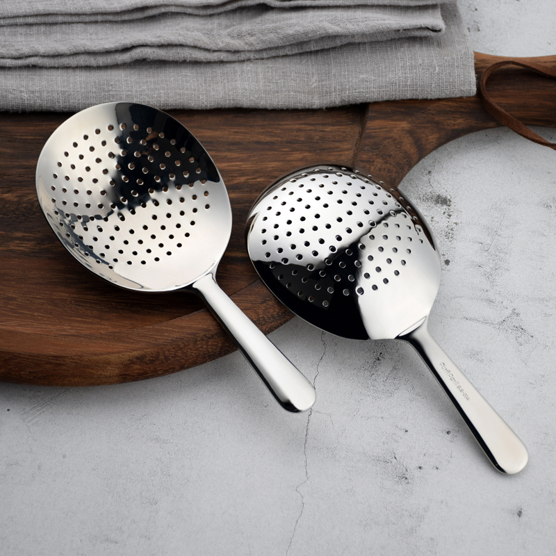 手工抛光不锈钢小漏勺小巧吧勺