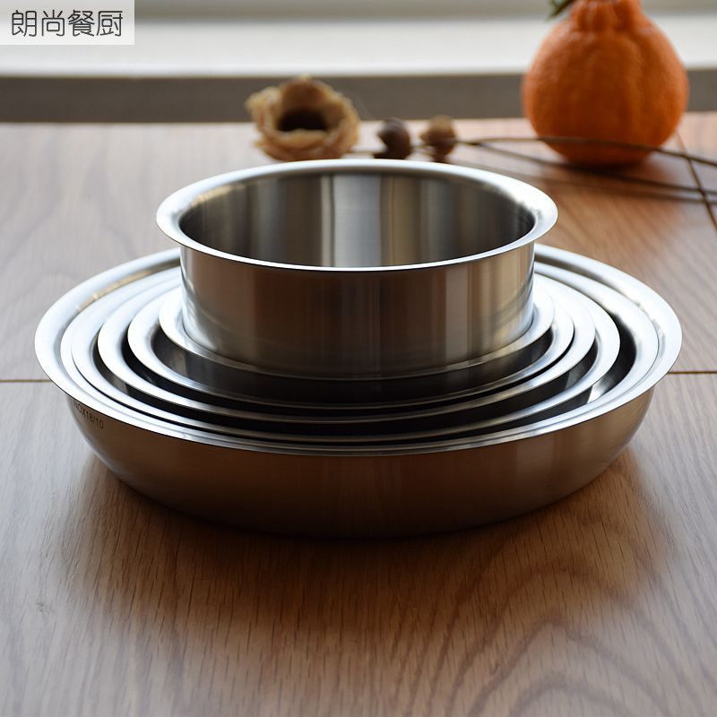 实惠实用款 18-10不锈钢 菜盘碟子食物盘烘焙盘碟砂光质感在类目 餐饮具, 餐具, 碟中 - 来自Buy2taobao.com提供专业的淘宝代购服务