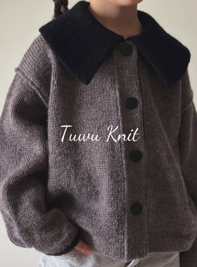 茉莉儿童夹克(4-14岁)棒针编织中文图解文字说明 含部分针法视频