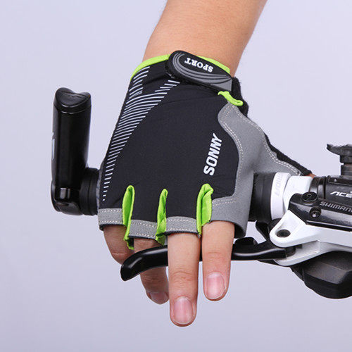 骑行手套男女夏季透气薄款户外运动登山健身开车防滑防晒触屏半指
