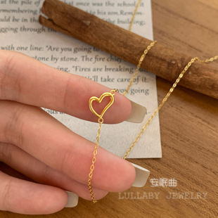 不失联的爱·s925纯银爱心项链女小众设计感高级锁骨链闺蜜礼物