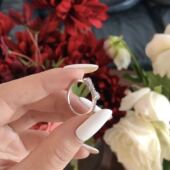 日系轻奢可爱蝴蝶结满钻戒指 重工款 lullaby 谁还不是甜美公主呢