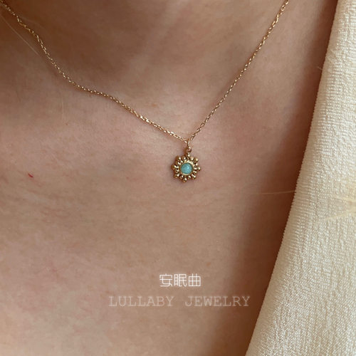 lullaby天河石不掉色毛衣链