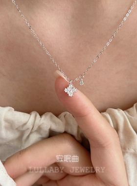 幸运四叶草s925纯银项链