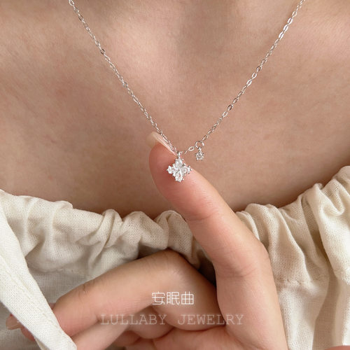 幸运四叶草s925纯银项链