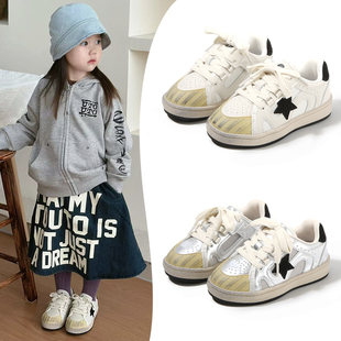 儿童板鞋2026春秋新款女童鞋子男童小白鞋德训鞋中大童运动鞋春款