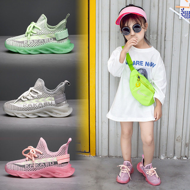 girl ventilation Mesh shoes 2020 summer children Noctilucent A pedal Net surface Boy motion Coconut Child Hollowin the Shoes/Baby Shoes/Parent-child shoes , Sports shoes  category - from Buy2taobao.com to provide professional Taobao agent buy service