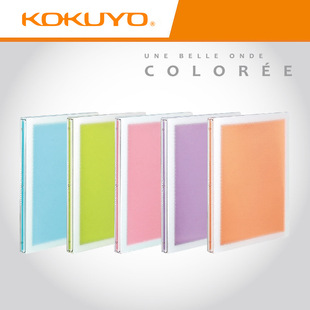 批发KOKUYO国誉B5 coloree透明靓丽的多彩封面日本文具活页本麓