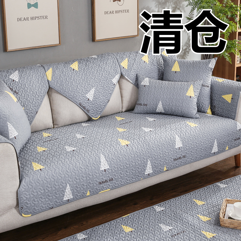 全棉沙发垫布艺防滑简约现代欧式
