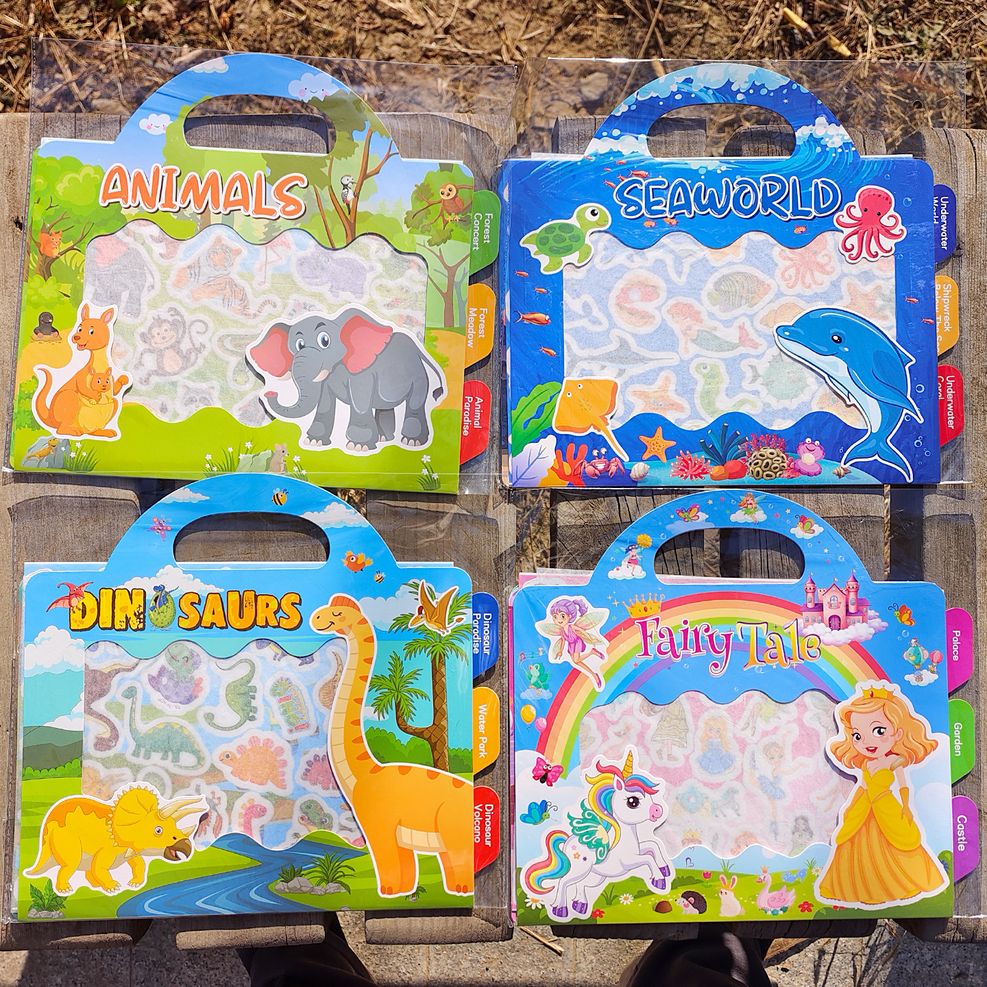 儿童早教贴纸DIY书本反复贴动物恐龙海洋场景益智开发手提贴画本,玩具/童车/益智/积木/模型,贴纸,淘宝优惠券,粉丝福利购,淘宝优惠卷