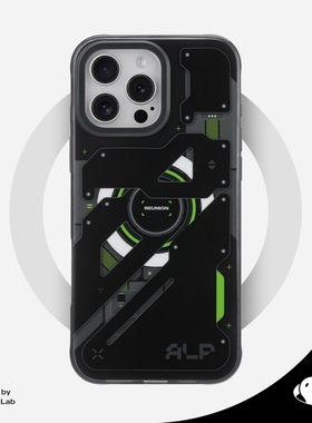 AnymoreLab赛博机械3.0原创设计机甲科技图案系列16ProMax独立按键高级感磁吸磨砂不易发黄透黑边框保护壳