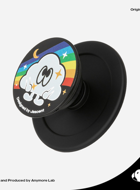 Anymore原创云朵可爱彩虹磁吸气囊手机支架立体浮雕神器适用苹果