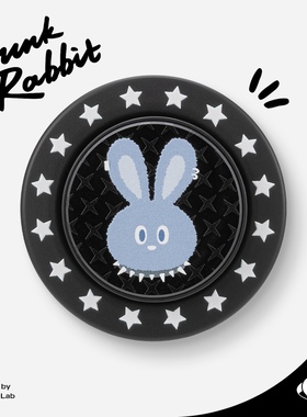 Jascent原创朋克兔子无棱气囊磁吸支架可爱插画MagSafe磁吸圆盘