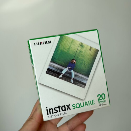 富士拍立得方形胶片白边20张相纸
