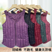 2025年新款 女士羽绒棉背心内穿贴身马甲女冬坎肩大码 内胆保暖马夹