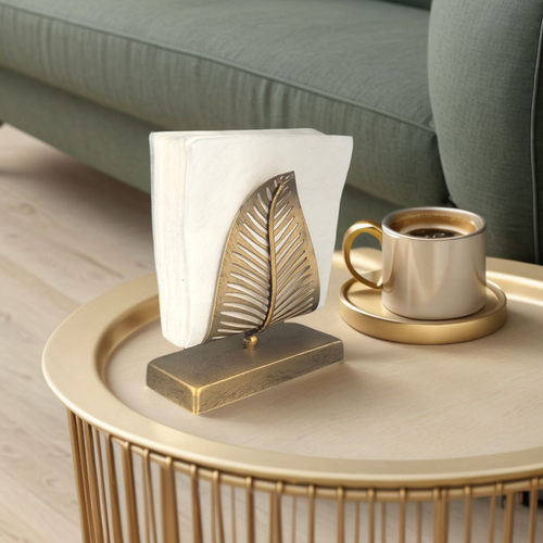 桌面铁艺立式方形西餐轻奢纸巾架