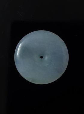 平安扣中国风职场通勤常用首饰装备显白瘦脸，天然缅甸翡翠04372