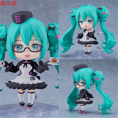 GSC 粘土人#3057 初音未来 眼镜 咖啡厅 手办预