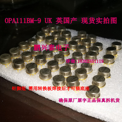 OPA111BM-9  拆机原字真货 UK英国产 OPA111 金封单运放 OPA111BM