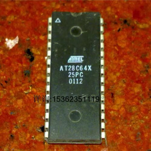 AT28C64 集成块 AT28C64X AT28C64X-25PC 进口双列直插脚DIP封装