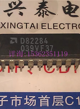 D82284 . CPU系统时钟发生器IC块 进口18直插脚CDIP陶瓷AMD集成件