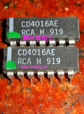 CD4016AE  CD4016BE  MC14016BCP 进口双列14直插脚PDIP封 CD4016
